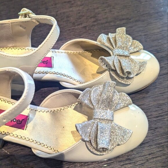 RACHEL SHOES Cecilia DRESSY Bows WHITE - size 3 - Picture 2 of 6